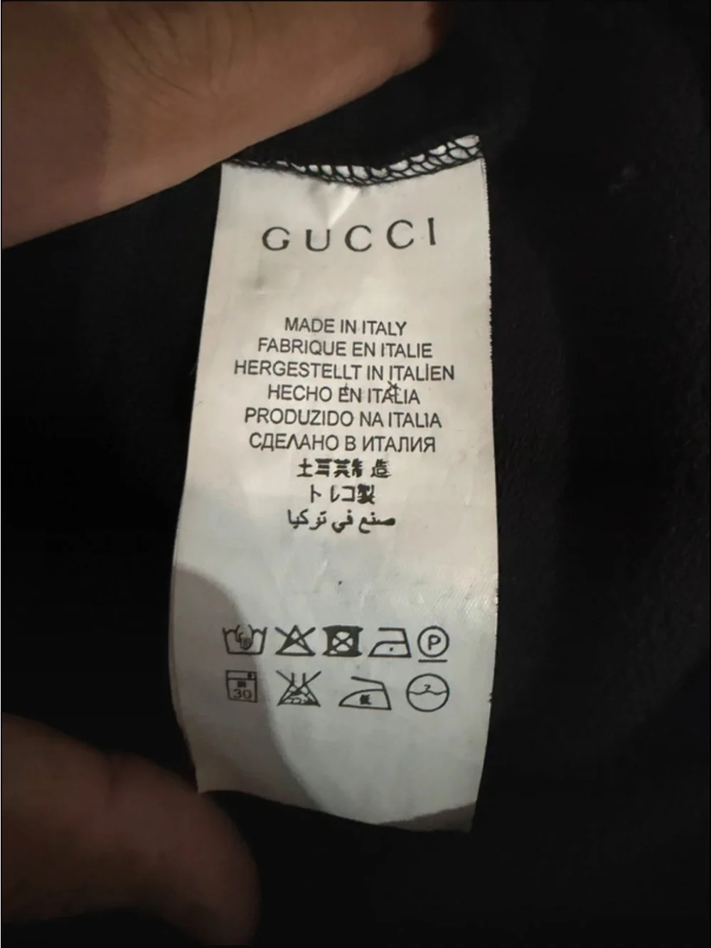 Gucci Black Donald Duck Graphic Hoodie